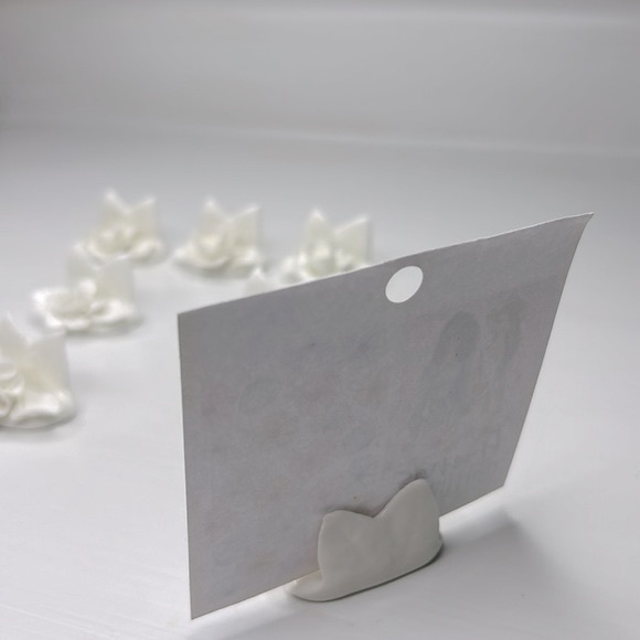 Vintage Coalport 💐 Bone China Floral Name Card Holders Mismatched Set of 8 - Picture 3 of 16